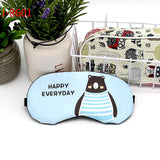 1pc Cartoon Sleeping Mask For Eye Travel Relax Sleeping Aid Eye Patch Shading Eye Mask Eyepatch Eye Cover Cotton Eyeshade