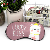 1pc Cartoon Sleeping Mask For Eye Travel Relax Sleeping Aid Eye Patch Shading Eye Mask Eyepatch Eye Cover Cotton Eyeshade