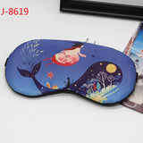 1pc Cartoon Sleeping Mask For Eye Travel Relax Sleeping Aid Eye Patch Shading Eye Mask Eyepatch Eye Cover Cotton Eyeshade