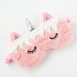 Unicorn Eye Mask Cartoon Variety Sleeping Mask Plush Eye Shade Cover Eyeshade Relax Mask Suitable for Travel Home Party Gifts