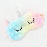 Unicorn Eye Mask Cartoon Variety Sleeping Mask Plush Eye Shade Cover Eyeshade Relax Mask Suitable for Travel Home Party Gifts