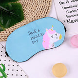 Unicorn Eye Mask Cartoon Variety Sleeping Mask Plush Eye Shade Cover Eyeshade Relax Mask Suitable for Travel Home Party Gifts