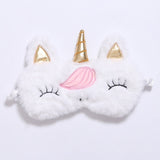 Unicorn Eye Mask Cartoon Variety Sleeping Mask Plush Eye Shade Cover Eyeshade Relax Mask Suitable for Travel Home Party Gifts