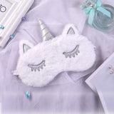 Unicorn Eye Mask Cartoon Variety Sleeping Mask Plush Eye Shade Cover Eyeshade Relax Mask Suitable for Travel Home Party Gifts