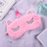 Unicorn Eye Mask Cartoon Variety Sleeping Mask Plush Eye Shade Cover Eyeshade Relax Mask Suitable for Travel Home Party Gifts