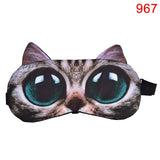 Cute Cat Dog Sleep Mask Eyeshade Cover Eye Mask Natural Sleeping Soft Blindfold Eyepatch Sleep Eyeshade Eye Cover Hot