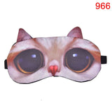 Cute Cat Dog Sleep Mask Eyeshade Cover Eye Mask Natural Sleeping Soft Blindfold Eyepatch Sleep Eyeshade Eye Cover Hot