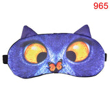 Cute Cat Dog Sleep Mask Eyeshade Cover Eye Mask Natural Sleeping Soft Blindfold Eyepatch Sleep Eyeshade Eye Cover Hot