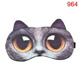 Cute Cat Dog Sleep Mask Eyeshade Cover Eye Mask Natural Sleeping Soft Blindfold Eyepatch Sleep Eyeshade Eye Cover Hot