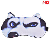 Cute Cat Dog Sleep Mask Eyeshade Cover Eye Mask Natural Sleeping Soft Blindfold Eyepatch Sleep Eyeshade Eye Cover Hot