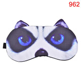 Cute Cat Dog Sleep Mask Eyeshade Cover Eye Mask Natural Sleeping Soft Blindfold Eyepatch Sleep Eyeshade Eye Cover Hot