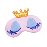 Cartoon Eye Sleeping Mask Blinder Patch Elastic Strap Eyeshade for Women Girls (Pink)