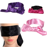 Soft Blindfold Satin Ribbon Bandage On Eyes Comfortable Sleep Eye Mask Breathable Cover Eye Patch For Sleep Women Sexy Blindfold