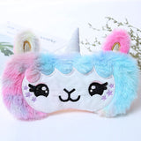 Cartoon 1PCS Mayitr Unicorn Eye Mask Variety Sleep Mask Plush Eye Shade Cover Eyeshade Mask Suitable for Travel Home Plush Gift