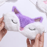 Fox Eye Mask Plush Fox Cloud Sheep Dream Eye Cover Sleeping Mask Eye Band Shade Blindfold Goggles Relax Travel Eyepatch