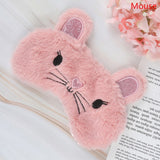 Panda Eye Mask Plush Animal Mouse Bear Deer Eye Cover Cute Plush Eye Mask Girl Toy Suitable For Travel Home Party