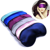 1Pcs New Pure Silk Sleep Rest Eye Mask Padded Shade Cover Travel Relax Aid Blindfolds