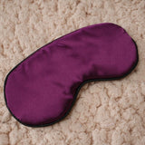 1Pcs New Pure Silk Sleep Rest Eye Mask Padded Shade Cover Travel Relax Aid Blindfolds