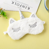 2020 New 1Pc Unicorn Eye Mask Cartoon Sleeping Mask Plush Eye Shade Cover Eyeshade Suitable For Travel Home Party Gifts