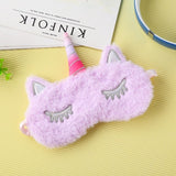 2020 New 1Pc Unicorn Eye Mask Cartoon Sleeping Mask Plush Eye Shade Cover Eyeshade Suitable For Travel Home Party Gifts