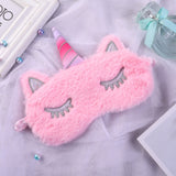 2020 New 1Pc Unicorn Eye Mask Cartoon Sleeping Mask Plush Eye Shade Cover Eyeshade Suitable For Travel Home Party Gifts