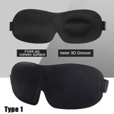 3D Sleeping Mask Block Out Light Soft Padded Sleep Mask For Eyes Slaapmasker Eye Shade Blindfold Sleeping Aid Face Mask Eyepatch