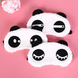 Health Care Tools Cute Face White Panda Eye Mask Eyeshade Shading Sleep Cotton Goggles Eye Mask Sleep Mask Eye Cover 3 Styles