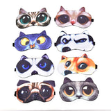 Cotton Cat Dog Sleeping MASK Soft Blindfold Eyepatch Women Men Sleep Eyeshade Eye Cover Cute Sleep Mask Eyeshade Cover Eye Mask