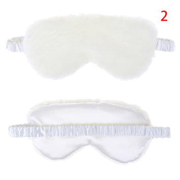Soft Plush Eye Masks Silk Love Cloud Eye Cover Rabbit Plush Sleeping Mask Eyepatch Cartoon Nap Eye Shade Blindfold Wholesale