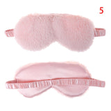 Soft Plush Eye Masks Silk Love Cloud Eye Cover Rabbit Plush Sleeping Mask Eyepatch Cartoon Nap Eye Shade Blindfold Wholesale