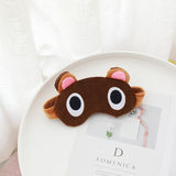 Animal Crossing Tom Nook Cute Cartoon 3D Adjustable Eyeshade Natural Relax Sleeping Eye Mask Sleep Travel Shade Cover Blindfold