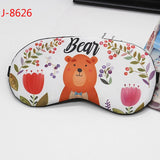 1pc Creative Lovely Cotton Sleeping Mask Eyepatch Eye Cover For Travel Relax Sleeping Aid Eye Patch Shading Eye Mask