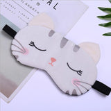 Cute Cotton Cartoon Eye Cover Sleeping Mask Creative Funny Eyepatch Sleep Mask Travel Relax Eye Band Sleeping Aid Kids Blindfold