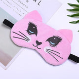 Cute Cotton Cartoon Eye Cover Sleeping Mask Creative Funny Eyepatch Sleep Mask Travel Relax Eye Band Sleeping Aid Kids Blindfold