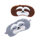 Cute Sleep Mask for Kids Adult Plush Sleeping Eye Mask Cartoon Eye Cover Eye Blindfolds Travel Eye Band Shade Rest Eyepatch