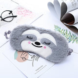 Cute Sleep Mask for Kids Adult Plush Sleeping Eye Mask Cartoon Eye Cover Eye Blindfolds Travel Eye Band Shade Rest Eyepatch