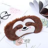 Cute Sleep Mask for Kids Adult Plush Sleeping Eye Mask Cartoon Eye Cover Eye Blindfolds Travel Eye Band Shade Rest Eyepatch