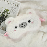 Cartoon Plush Sleeping Mask Cover Cute Rabbit Bear Eye Cover Sleep Mask Eyeshade Relax Mask for Travel Home Party Gifts