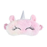 3D Cartoon Unicorn Silk Eye Mask Variety Sleeping Mask Eyeshade Relax Mask Plush Eye Shade Cover  For Travel Home Party Gifts