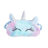 3D Cartoon Unicorn Silk Eye Mask Variety Sleeping Mask Eyeshade Relax Mask Plush Eye Shade Cover  For Travel Home Party Gifts