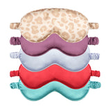 Imitated Silk Sleep Eye Mask Sleeping Eye Patch Women Eye Cover Stretch Band Eyepatch Blindfold Travel Rest Sleep Aid Eyeshade