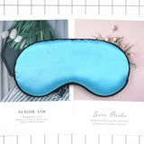 1pcs Eye Cover Silk Sleep Eye Mask Sleeping Padded Shade Patch Eyemask Blindfolds Women Men Travel Relax Rest