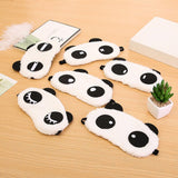 Sleep Eye Mask Plush Sleeping Eye Mask Panda Eye Cover Sleeping Mask Cartoon Travel Rest Eye patch Blindfolds Band Shade