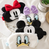 Disney 3D Wash Face Bow Headbands Cartoons Mickey Minnie Duck Soft Makeup Headwear Hair Bands Sleeping Mask Eye Cover Gift Women