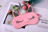 Cartoon 1PCS Mayitr Unicorn Eye Mask Variety Sleep Mask Plush Eye Shade Cover Eyeshade Mask Suitable for Travel Home Plush Gift