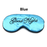 1Pcs New Imitated silk fabric Cute Sleep Eye Mask Padded Shade Cover Travel Relax Aid Blindfold  Hot Sale