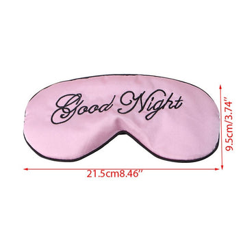 1Pcs New Imitated silk fabric Cute Sleep Eye Mask Padded Shade Cover Travel Relax Aid Blindfold  Hot Sale