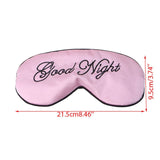 1Pcs New Imitated silk fabric Cute Sleep Eye Mask Padded Shade Cover Travel Relax Aid Blindfold  Hot Sale