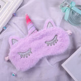 Cartoon 1PCS Mayitr Unicorn Eye Mask Variety Sleep Mask Plush Eye Shade Cover Eyeshade Mask Suitable for Travel Home Plush Gift