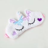 Cartoon 1PCS Mayitr Unicorn Eye Mask Variety Sleep Mask Plush Eye Shade Cover Eyeshade Mask Suitable for Travel Home Plush Gift